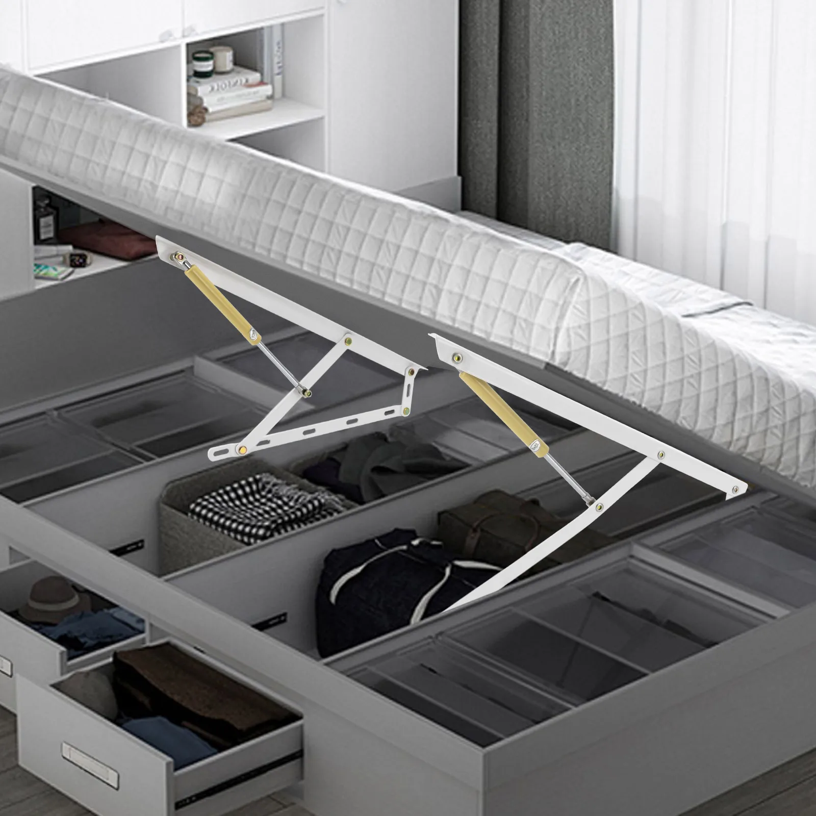Elevadores De Cama ANNKUT 30cm - Pacote Com 4 Unidades Para Armazenamento