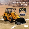 HUINA 1/24 RC Bulldozer 9CH Wireless Remote Control Loader Engineering Vehicle 2.4GHZ RC Car Model Boy Children's Toys Gifts 3