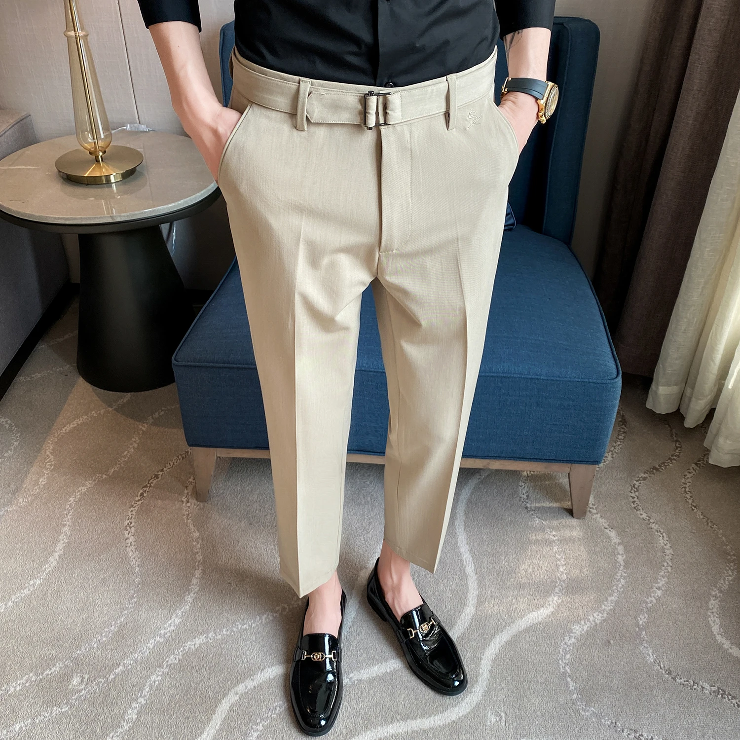 Men Dress Pants Casual 