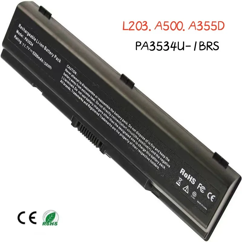 

100% Оригинальный аккумулятор 4200 мАч для ноутбука Toshiba PA3533U PA3535U PA3534U-1BRS M200 A200 L203 L300 A210 A215 A350D A355D A500