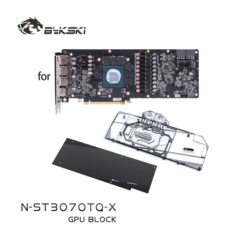 Bykski N-ST3070TQ-X GPU Water Block Use for Zotac RTX 3060 Ti 3070