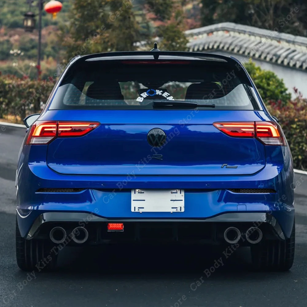 폭스바겐 골프 MK8 2020-2023 프리 페이스리프트 스탠다드 GTI GTD GTE R R-라인 리어 범퍼 교체용 허니콤 반사판 트림 튜닝 ABS