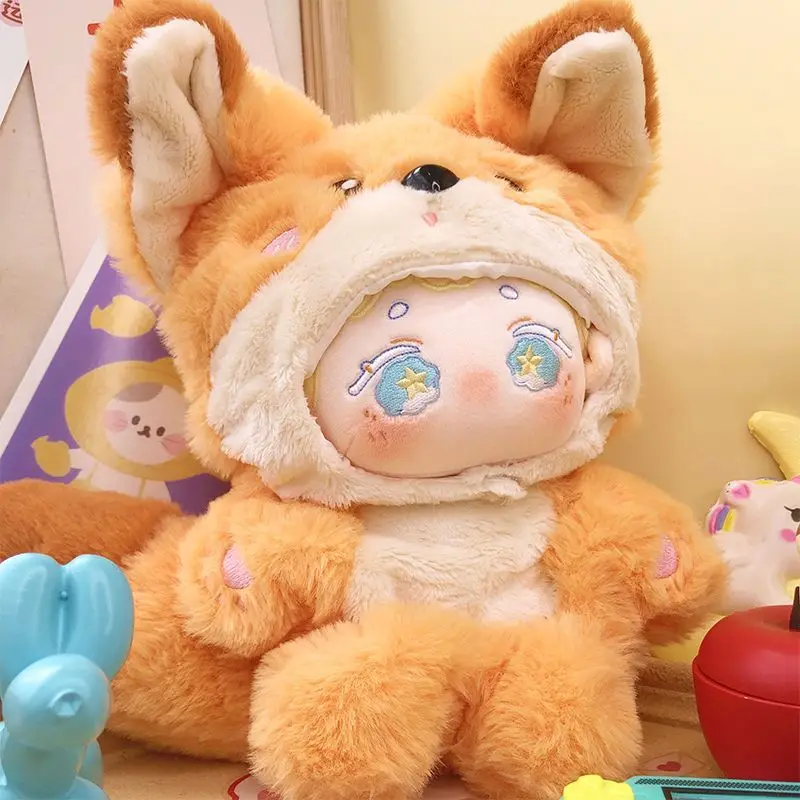 

20cm cotton doll clothing cute cow fox shark doll clothing