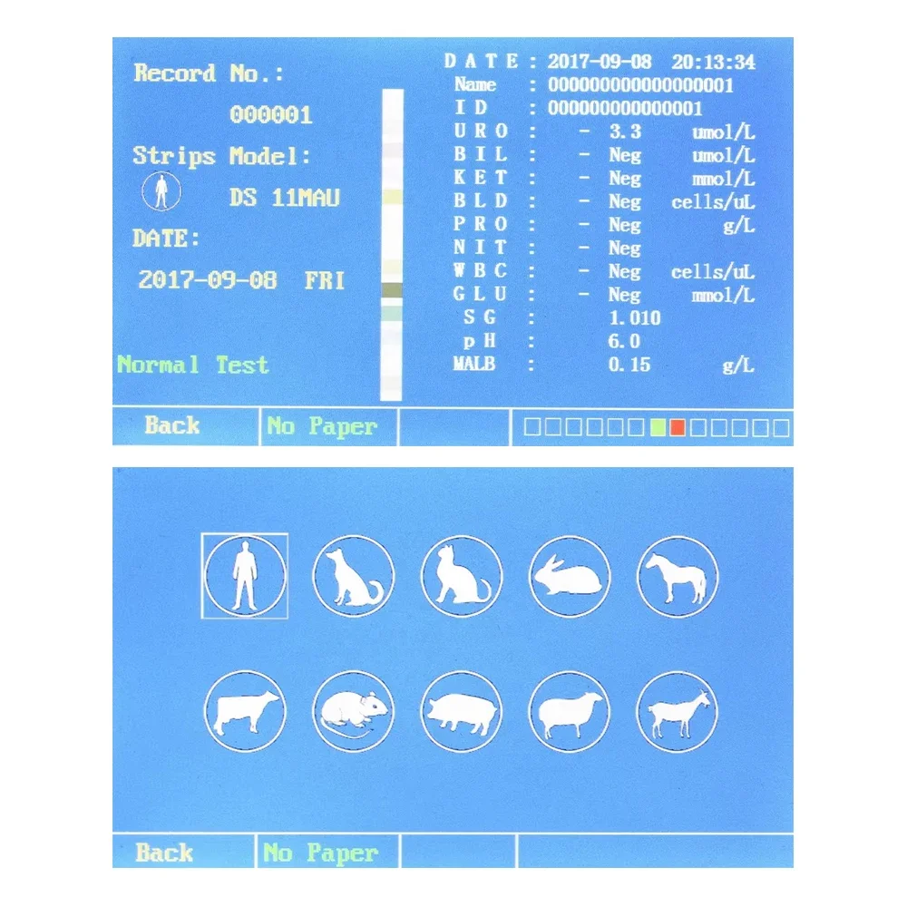 W-600 Urine Analyzer for Veterinary Vet urine analyzer Machine Touch Screen Pet
