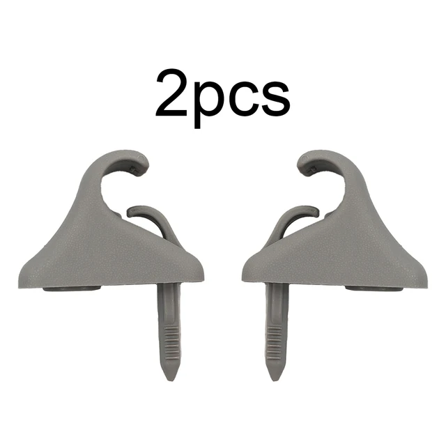 2Pcs Car Sun Visor Clip Gray Interior Hanger Hook Clip Bracket For Hyundai For Getz 2002 - 2011 Bracket Hanger Sun Visor Clip 3