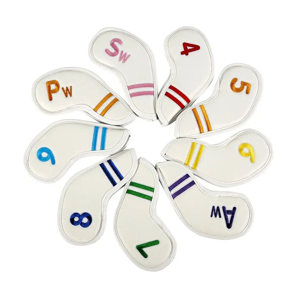 Accessories Protector Case Protective Cover Embroidery 4-9,P,S,A Golf Iron Headcover Head Cover Golf Club Cover Golf Headcovers