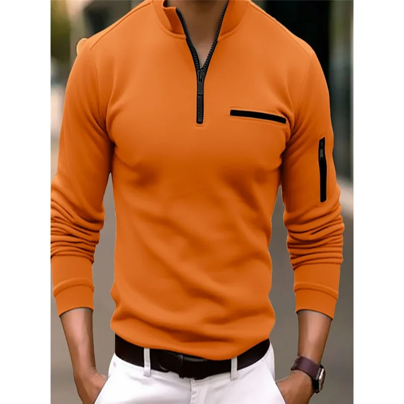 

CIGY-Spring and Autumn AliExpressPOLOMen's Sports Polo Shirt with Arm Zipper