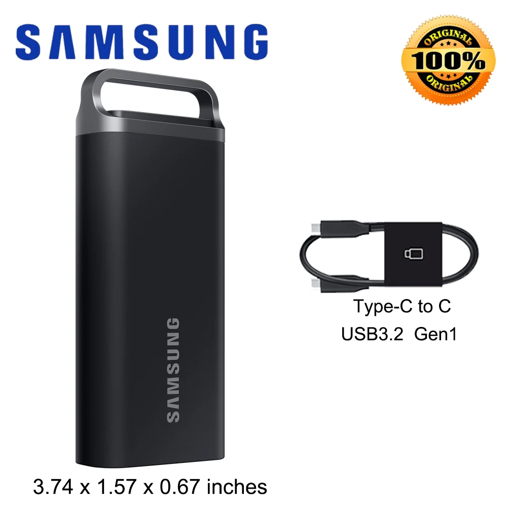 SAMSUNG SSD T5 EVO Portable Disk 2TB 4TB 8TB USB Gen1