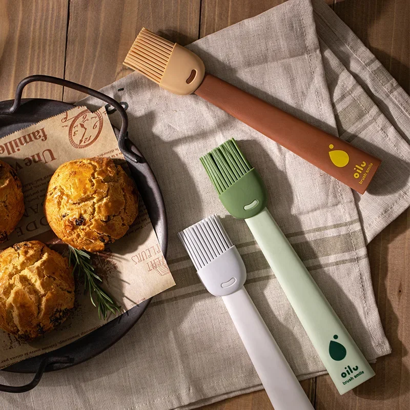 

Силиконовая масляная щетка для пищевых продуктов, кухонная фотощетка, устойчивая к высоким температурам, для блинов, барбекю, пасты, смазка, щетка