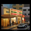 1/64 Car Garage Miniature Scene Figure Dolls City Streetscape Model, Suitable for 1:64 JKM CCA Mini Car PVC Collection Gift 3