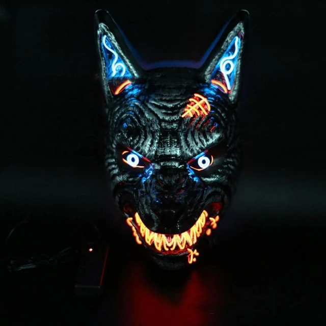 Máscara de lobo, máscaras de cabeza de animal para adulto, máscara de  hombre lobo aterradora para festivales, cosplay, disfraz de Halloween