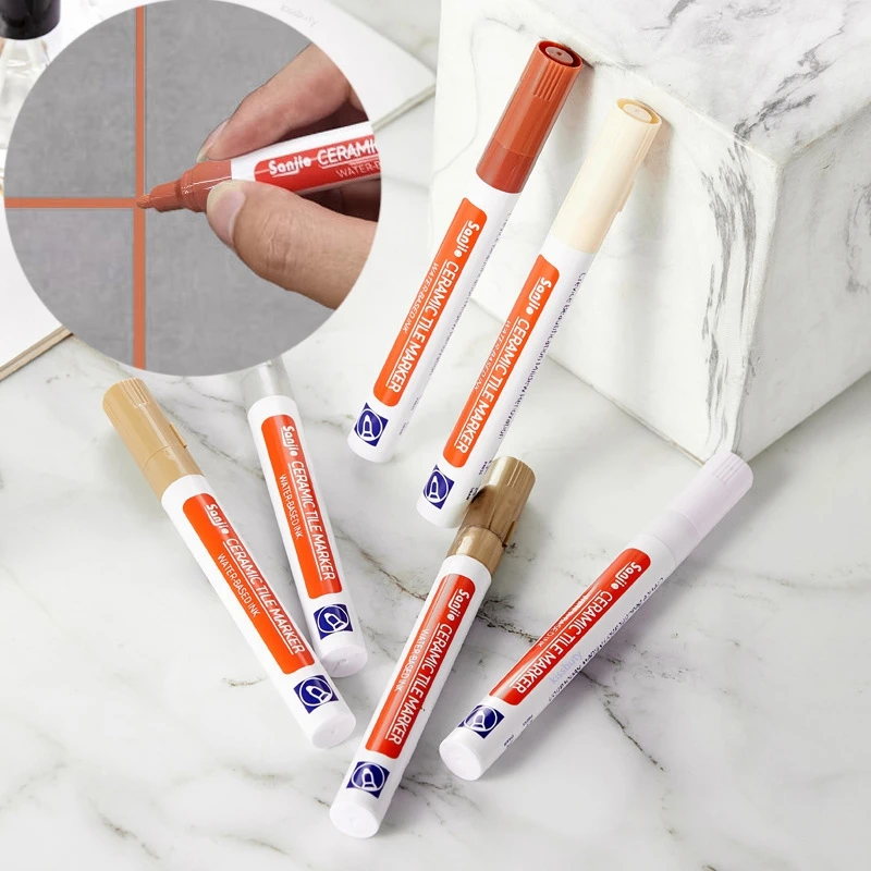 Waterproof White Grout Restorer Marker for Seam Repair and Tile Refresh