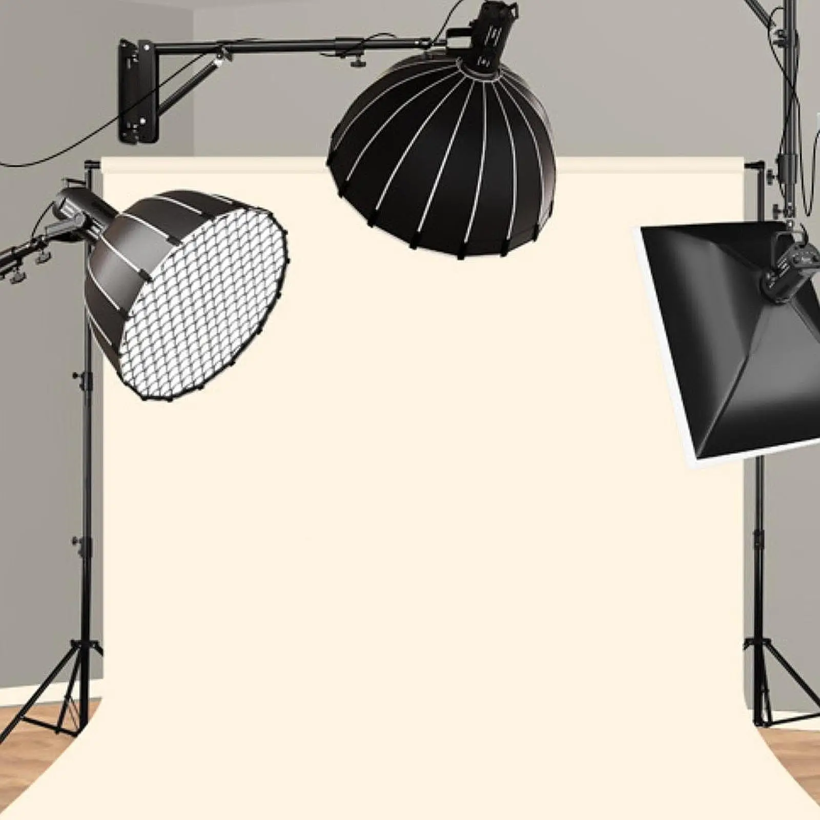 Wall Mounted Ring Light Mount Triangle Base Aluminum Alloy Space Saving Mounting Bar Wall Light Holder for Studio Video