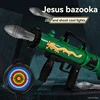 Children Jedi Rocket Launcher Manual Launcher Safe Toy Guns Weapon Luminous Sounds Shooting Mortar Toys for Boys Birthday Gifts 4