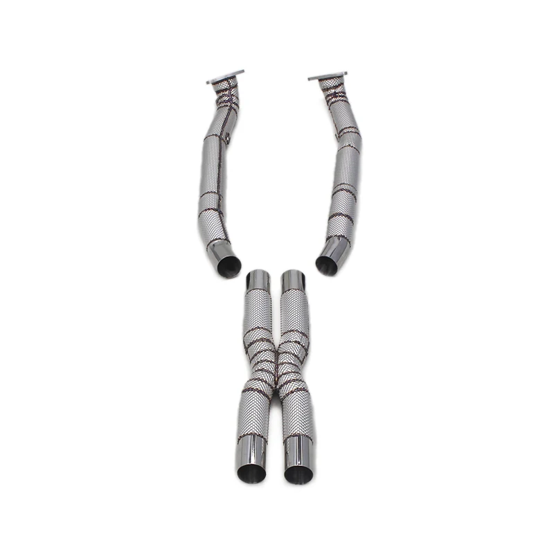 

Deleville Car Exhaust system for California T 3.9T 2012-2018 heat shield exhaust header and x pipe 304 Stainless Steel X pipes
