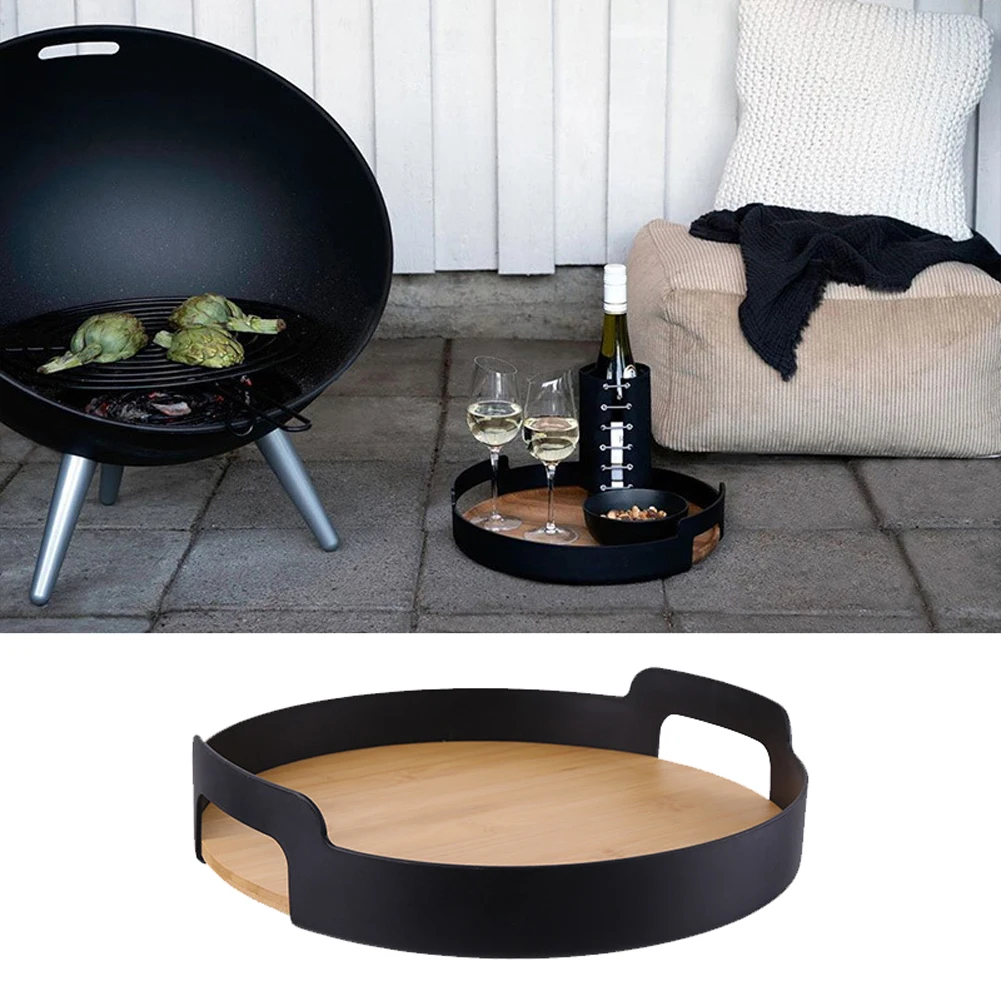 Kitchen Tray Storage Tray Wooden Serving Tray Bamboo for Living Room Kitchen Storage
