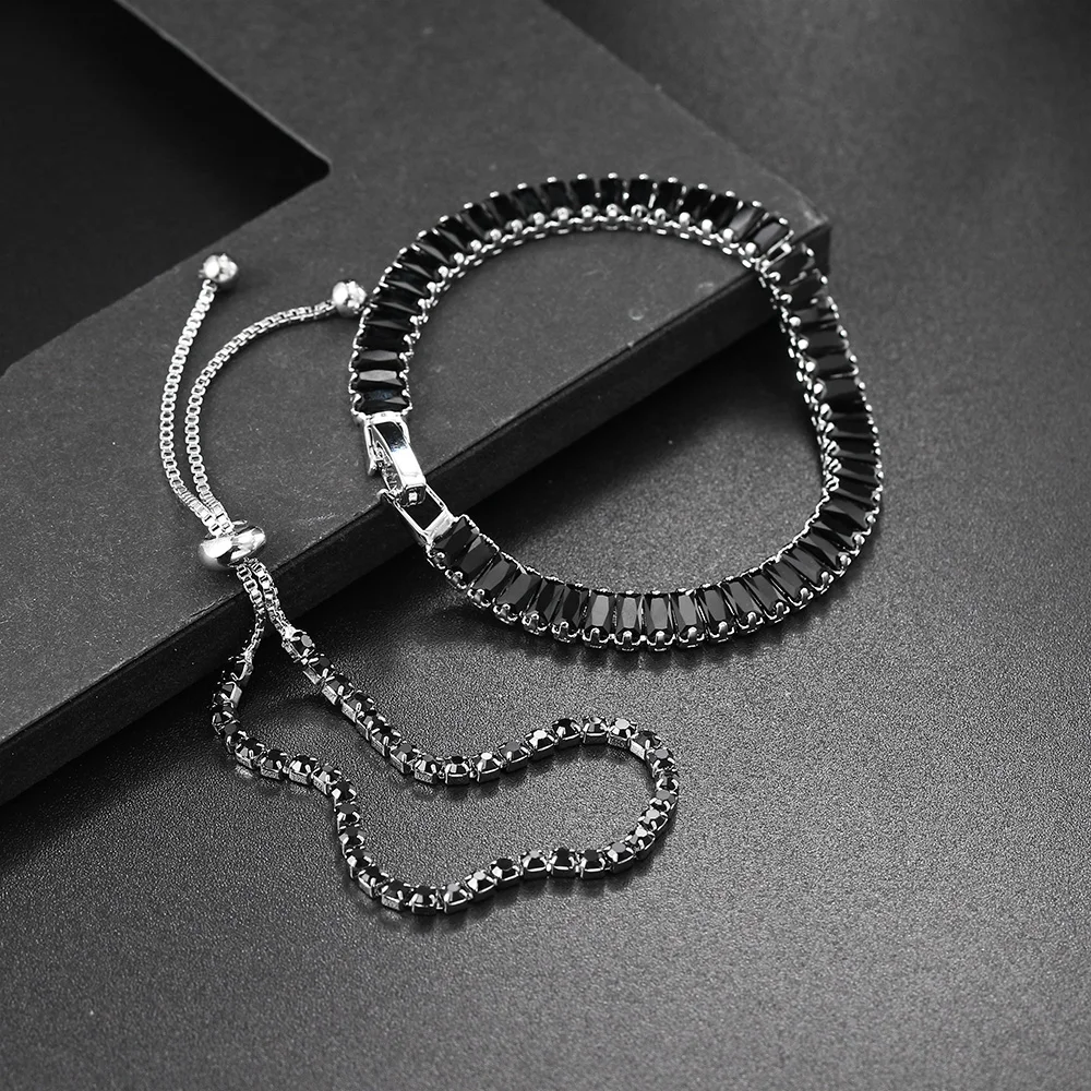 Tennis Bracelet for Women Steampunk Adjustable Silver Color Chain Hand Friends Gift bracelet jewelry