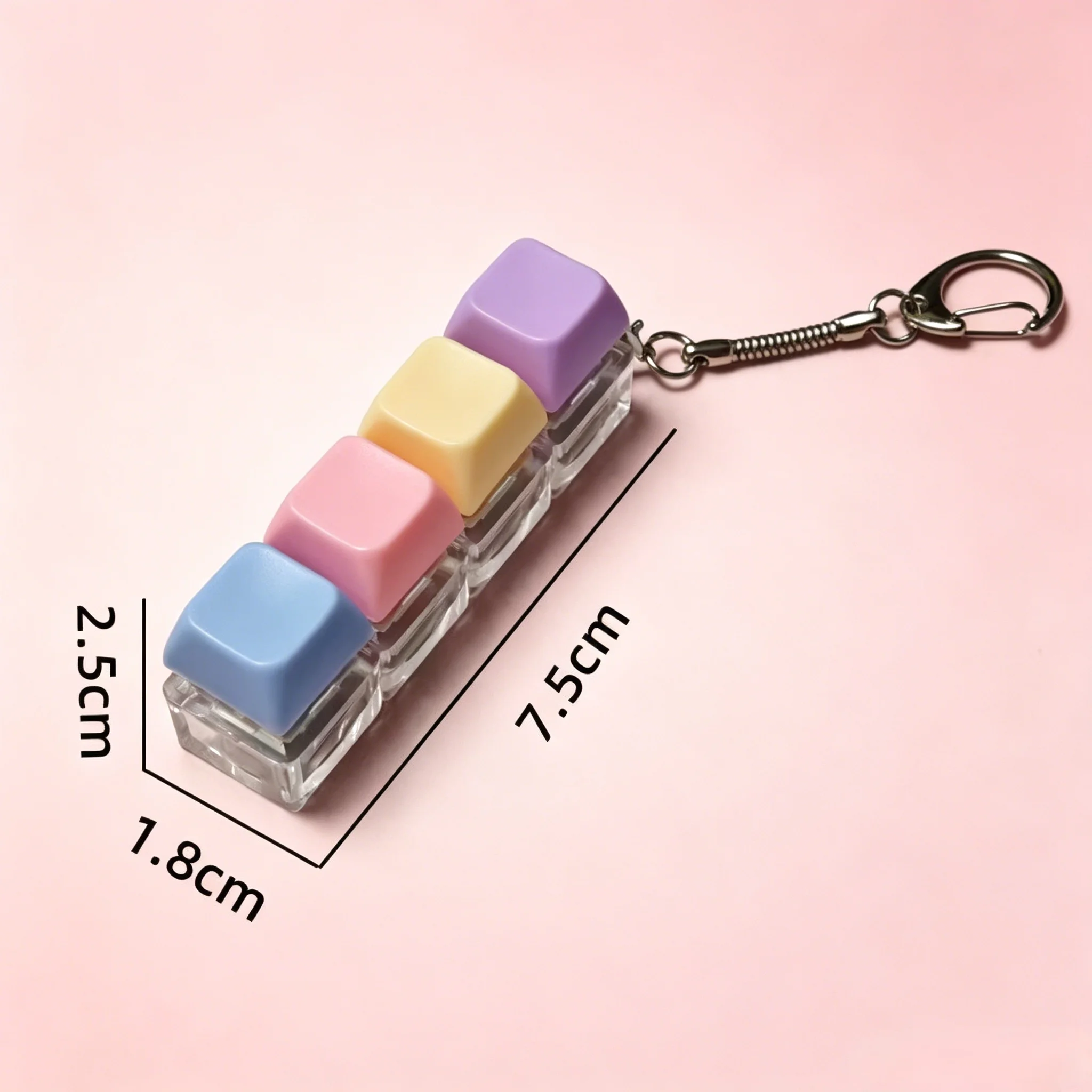 4/9키 기계식 키보드 축 테스터 LED 키보드 키 장난감 스트레스 해소 DIY 버튼 키캡 피젯 키체인 장난감 선물