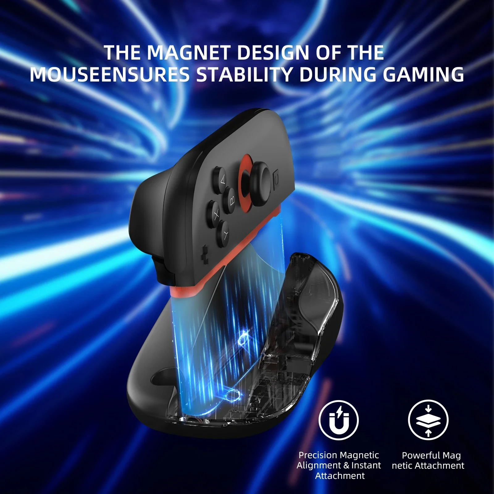 Mouse Gamepad JYS-NS2296 for Switch2 with Precision Gaming w/ Magnetic ABS Wrist Strap,Controller Accessories Suitable for NS2