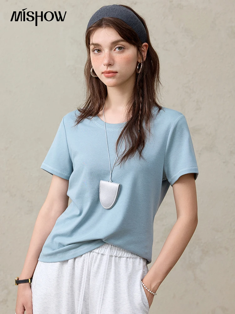 MISHOW Flying Sleeve Cotton Blouse Hollow Lace Slim Waist MXE36X1844 main image 1