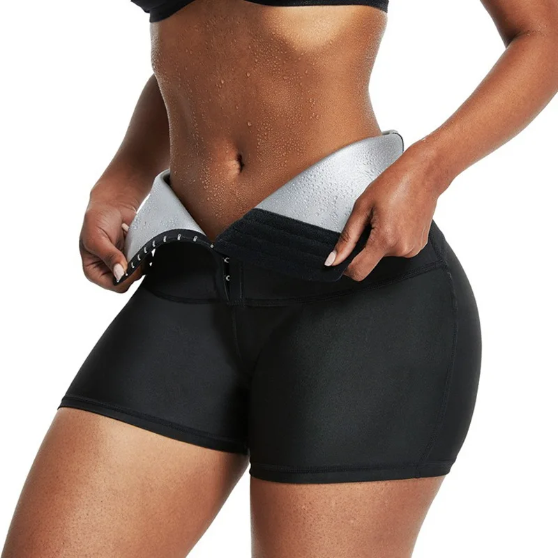 Description Picture 6 of itemYBFDO Sweat Sauna Pants Body Shaper Weight Loss Slimming Shorts Shapewear Women Waist Trainer Hot Thermo Sweat Pants Fitness