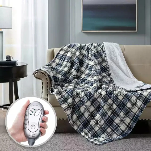 Washable Plaid Printed Luxury 60x70 Oversized Plush Therapedic Eelecric Throw  Blanket Electric Heated Blanket for Winter - AliExpress