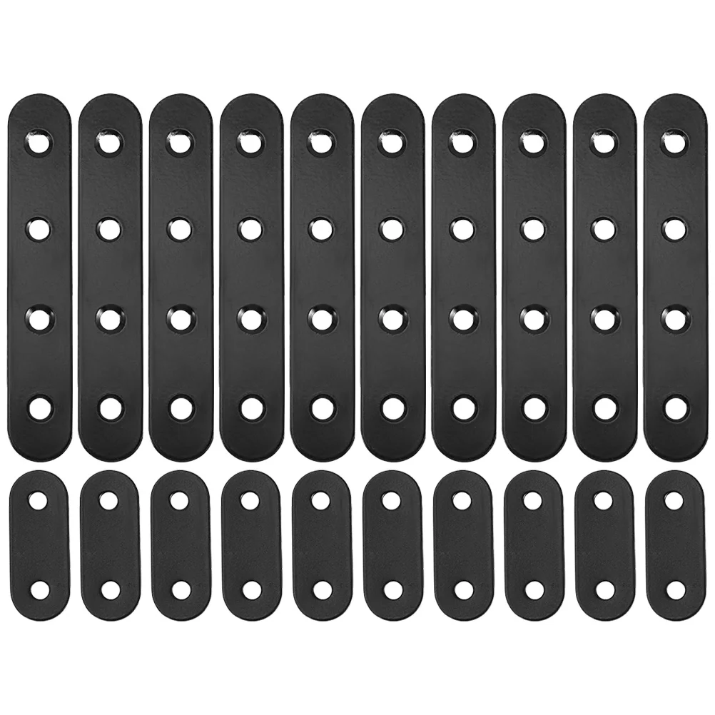 

20 Pcs Furniture Straight Angle Mending Plates Repair Fixing Bracket Fastener Brackets for Wood Metal Stainless