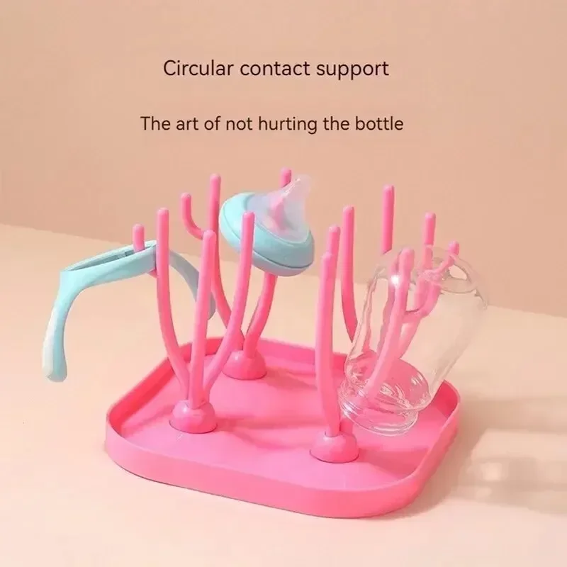 Removable Baby Bottle Functional Multi Dry Rack Pacifiers Teat Cup Cleaning Drainer Drying Drip Water Tray