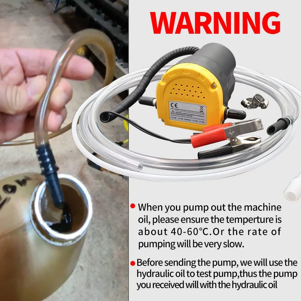 Oil Pump Car Engine Oil Pump 12V Electric Diesel Fluid Sump Extractor Scavenge Fuel Transfer Suction Boat Motorbike