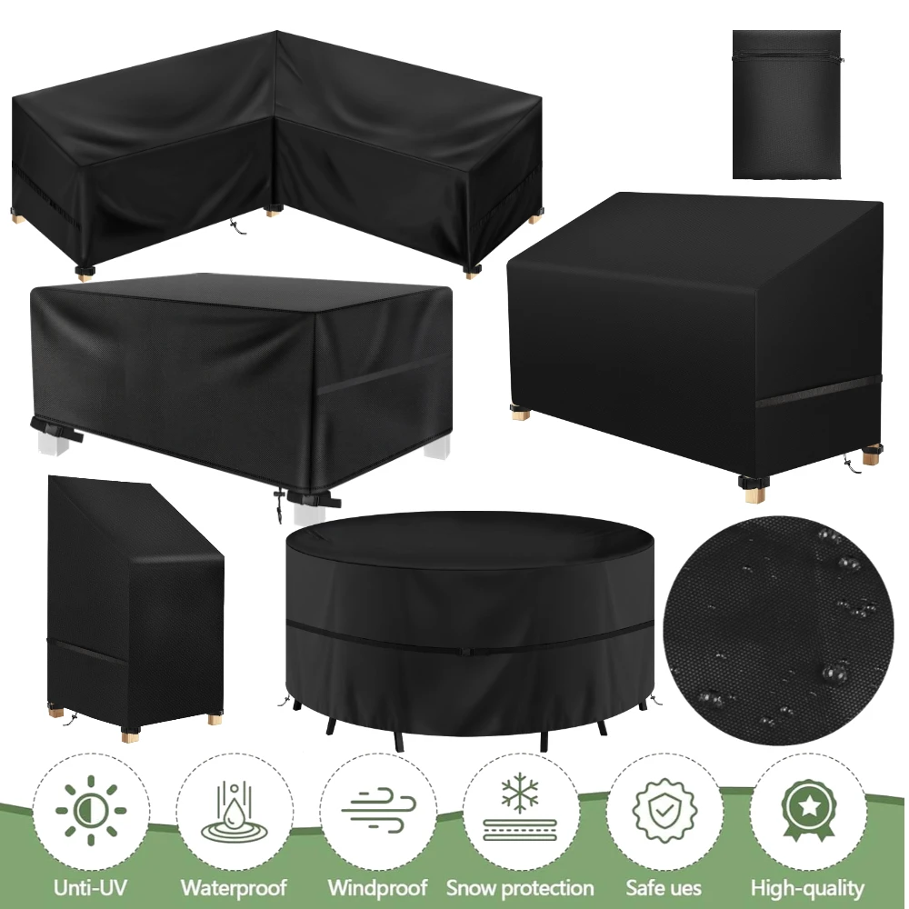 Durable Waterproof Outdoor Furniture Cover - Heavy Duty 210D Oxford Cloth