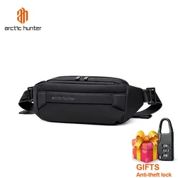 ARCTIC HUNTER New Men Women Waist Bag Fashion Chest Bag Outdoor Travel Sports Bag Lightweight Waist Pack Trendy Casual Sling Bag