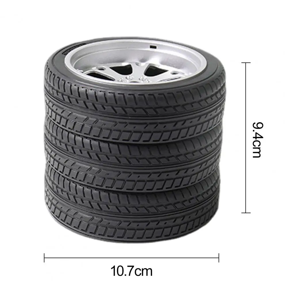 Office Supplies Realistic Car Tire Pen Holder with Fine Texture for Desk Organization Office Decor Durable Stationery for Kids