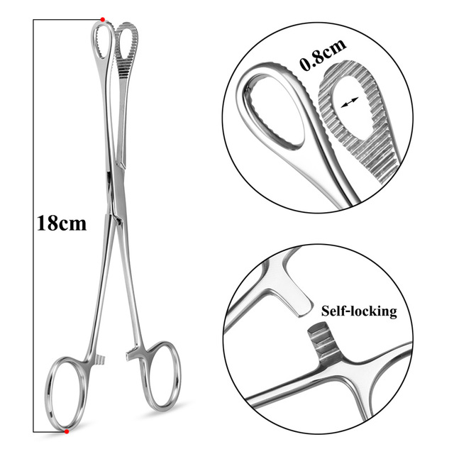 Sterile Surgical Steel Dermal Anchor Holding Tool Plier Tweezer Clamp Professional Disc Forcep Body Piercing Equipment 3-5mm