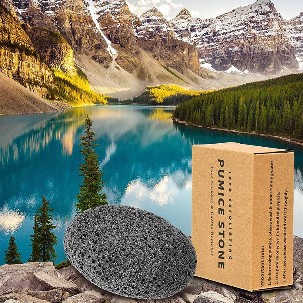 Hot Sale Pumice Lava Stone for Feet Dead Skin Corn Callus Remover Exfoliator Pedicure Tools With Gift Box