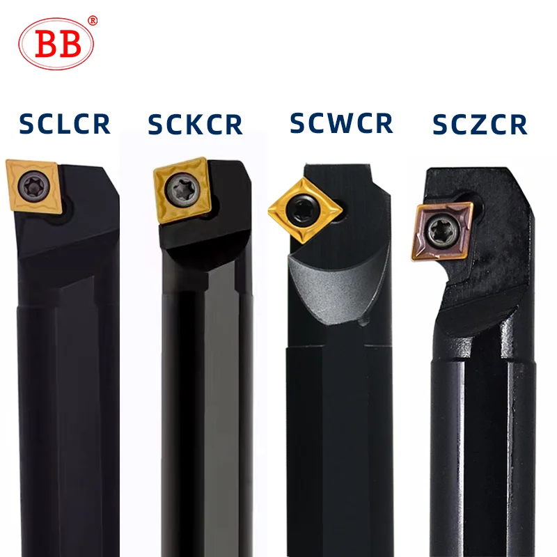 Set di 5 supporti per barra di alesatura SCLCR09 con inserti CCMT