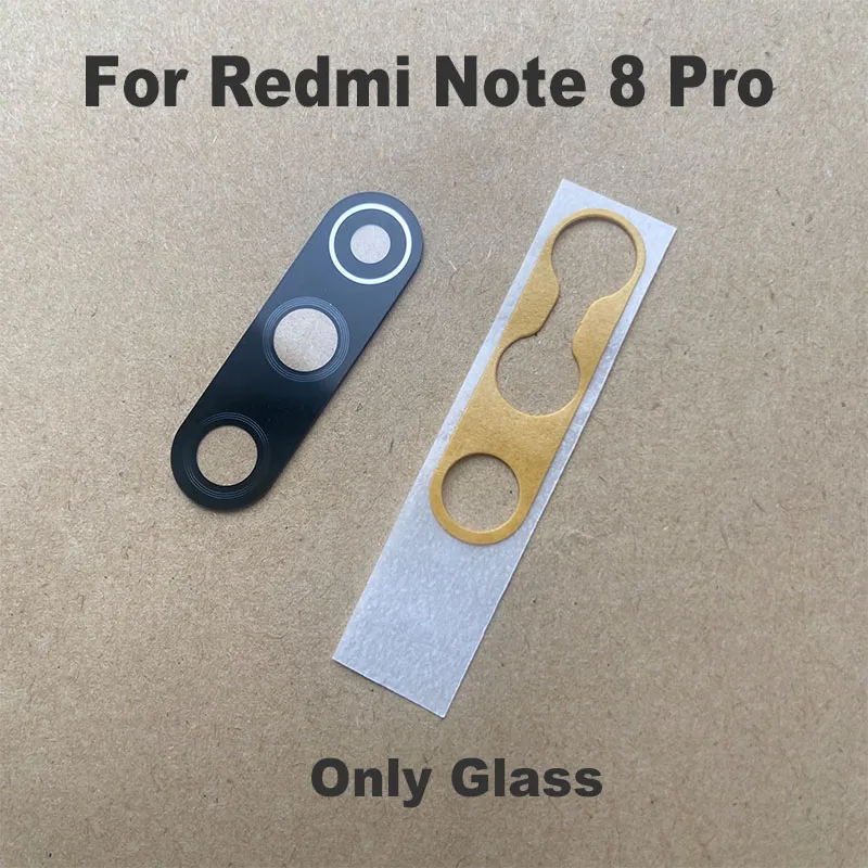 Фото Стеклянная Задняя крышка объектива с рамкой для Xiaomi Redmi Note 8 PRO, 1 шт. №2