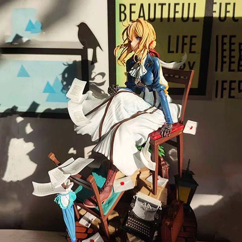 Statue Anime Violet Evergarden GK en PVC de 28 cm, figurine d