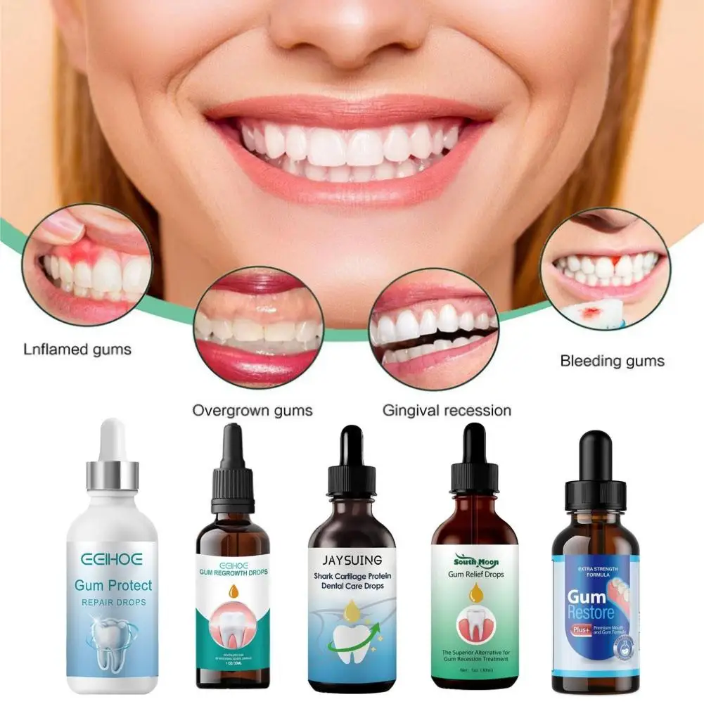 

30ml Gum Care Products Liquid Gum Repair Gum Regrowth Natural Oral Care Drops Gum Restore Oral Gum Care Liquid For Oral Care