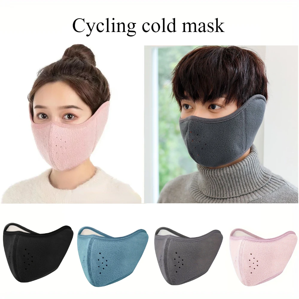 Bicycle Face Mask Outdoor Skiing And Cycling Thermal Windproof Ear Mask Motion Breathable Riding And Cold Proof Mask In_voghion.com