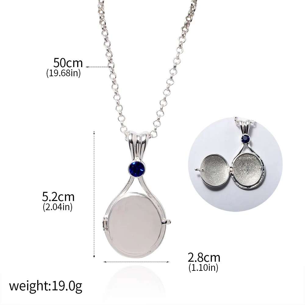 TV H2O Just Add Water Necklace Mermaid Shell Can Open Locket Pendant Necklace For Women Men