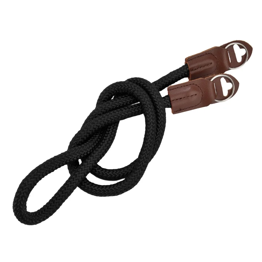 부드러운 나일론 카메라 스트랩 휴대용 라운드 홀 카메라 벨트 등산 로프 레트로 라이카 스트랩 사진 촬영용