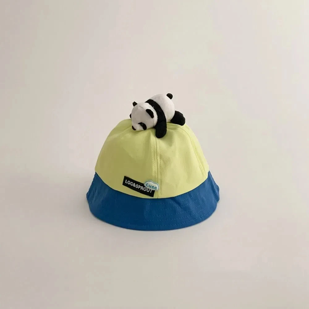 Spring Summer Cute Panda Bucket Hat Outdoor Baby Fisherman Cap Boys Girls Children Sun Hat for Kids