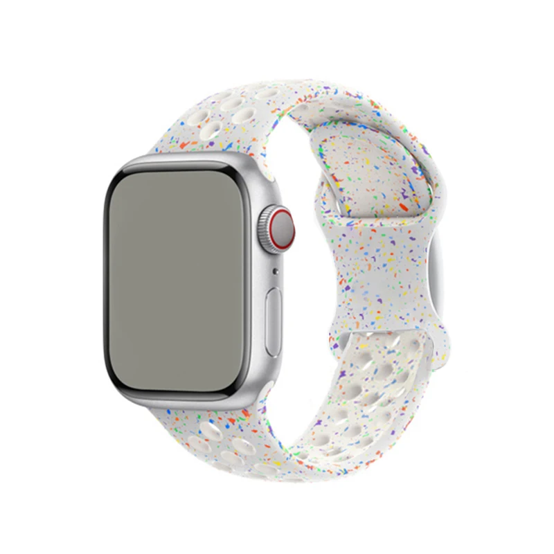 Colorful Particle Sport Rubber Strap