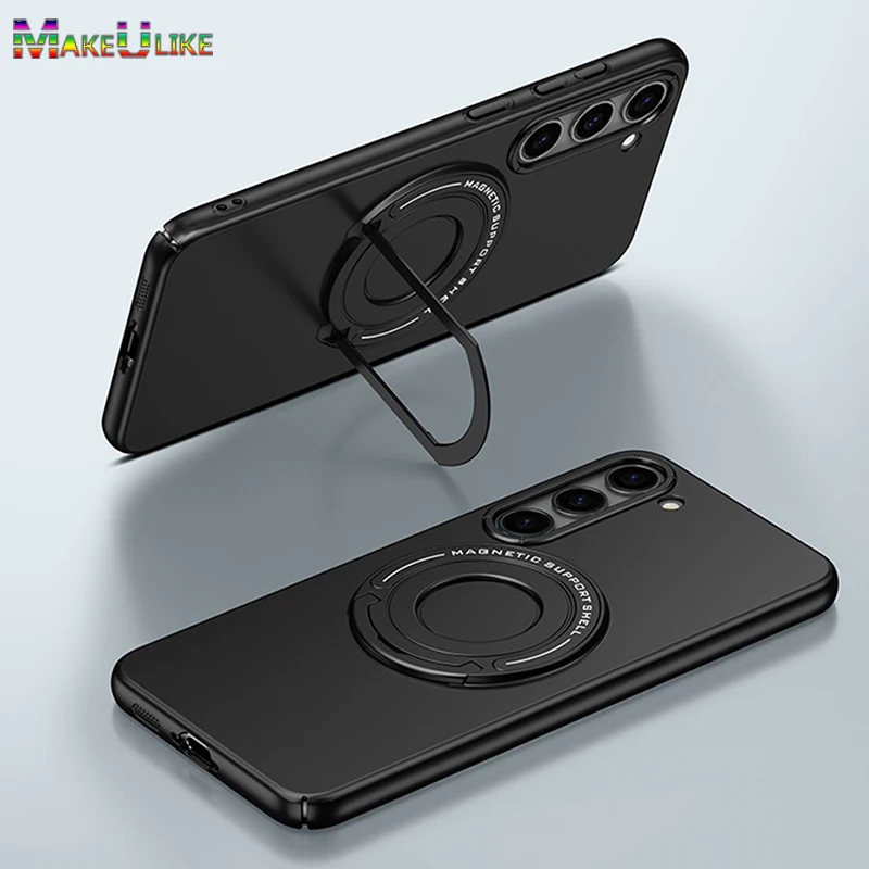 

Выдвижной скрытый чехол-подставка для Samsung Galaxy S23 Plus, магнитный ударопрочный чехол Magsafe для Samsung S24 S23 Ultra Case