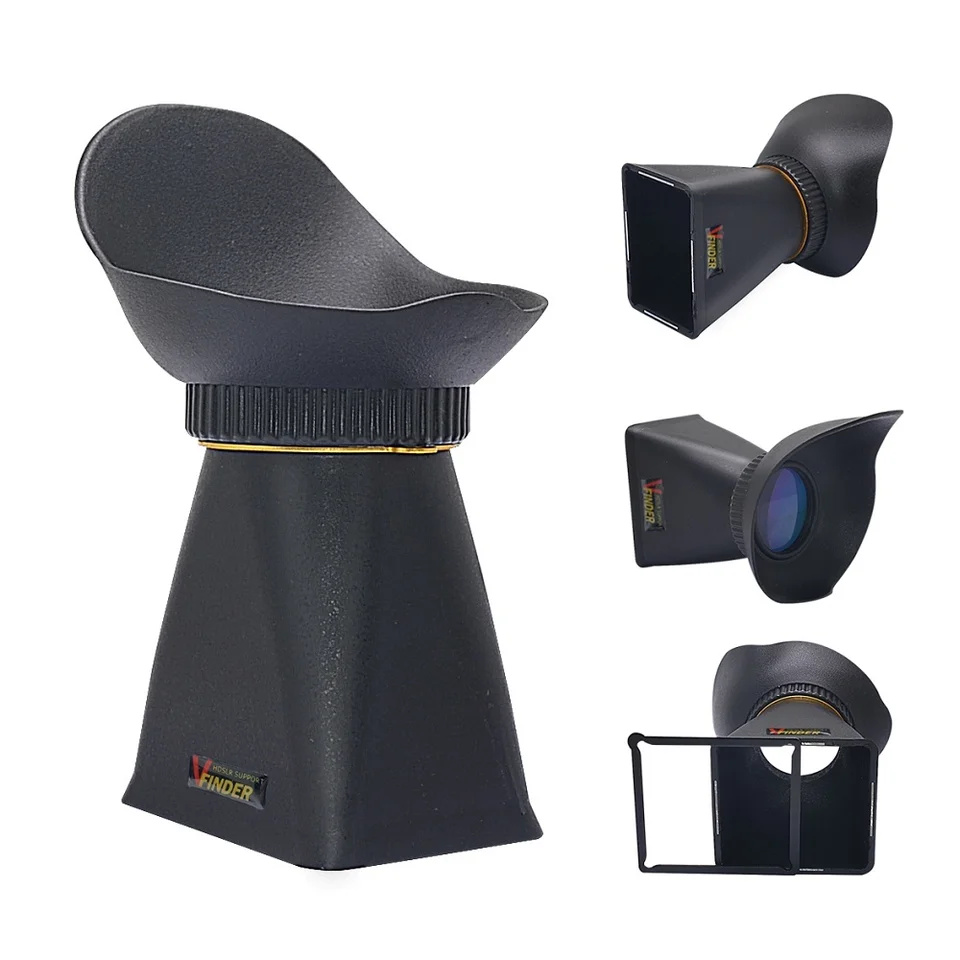 Sxhlseller Foldable Professional 3.2 Inch LCD Viewfinder With 3x Magnifying Glass And Long Life Accessory For Mirrorless DSLR Cameras