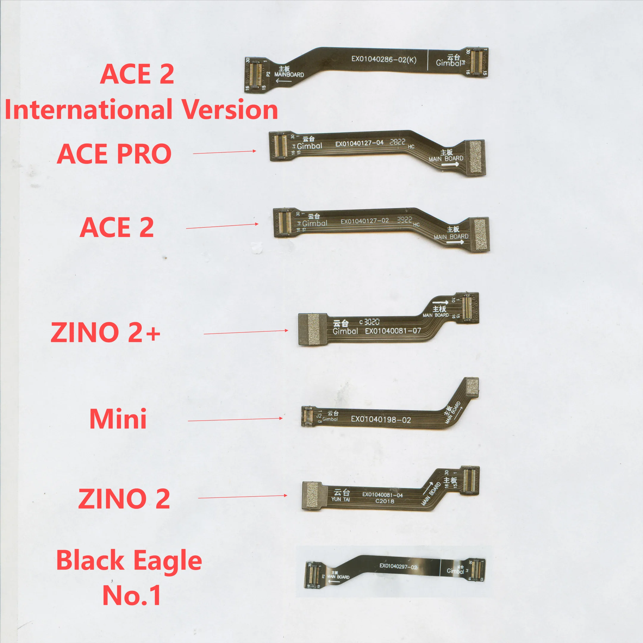 Câble de charge plat pour drone Hubsan ACE PRO, Zino 2, Mini Flat Cable