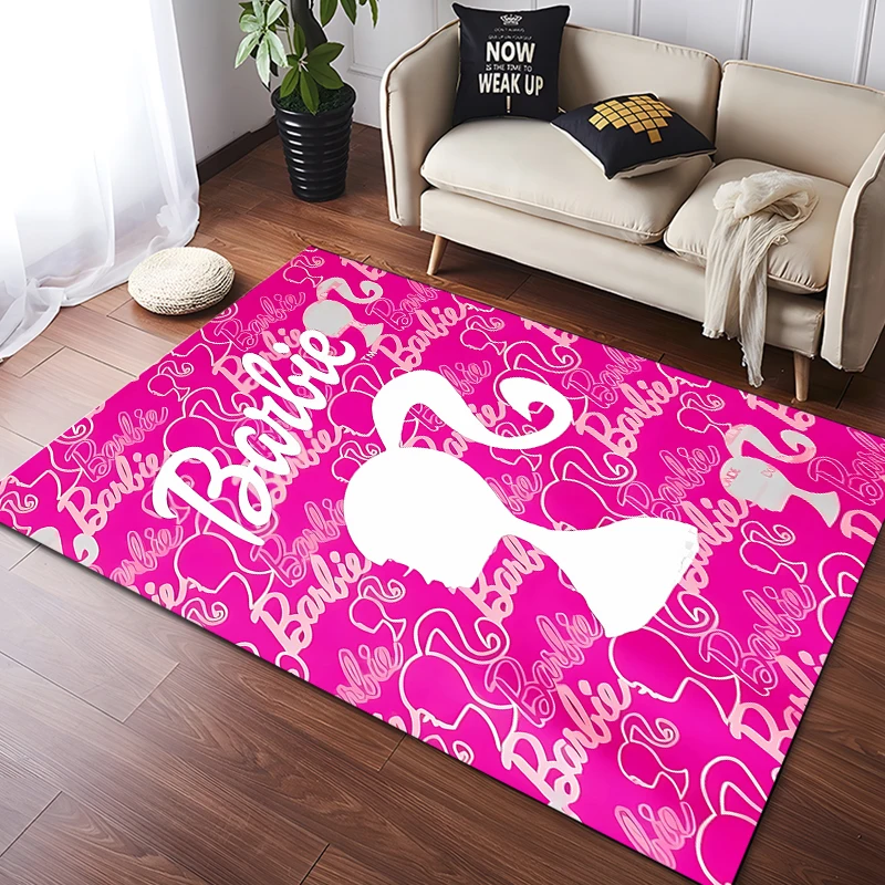 15 Sizes Barbie Printed Carpet Fashion Mat Non-slip Carpet Rug Outdoor Door Mat Play Baby Birthday Gift Ковер
