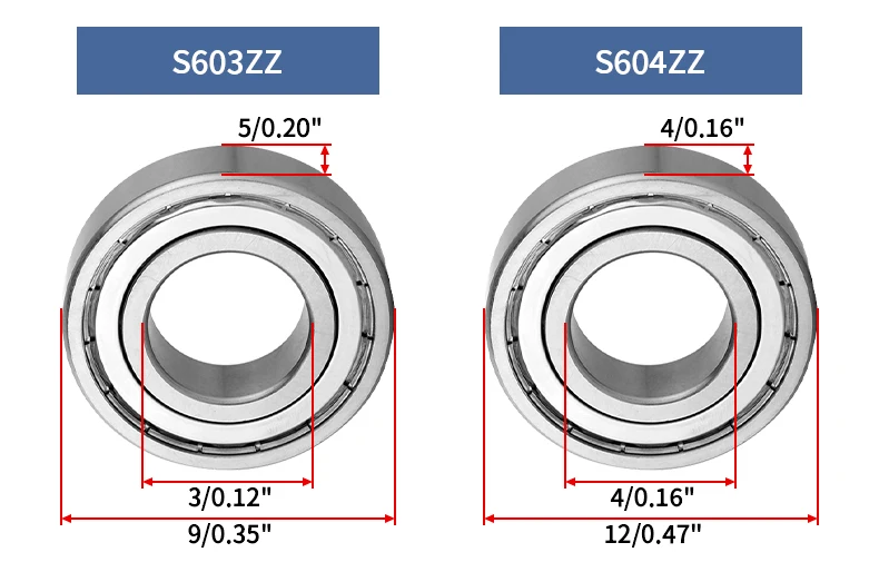 Rillenkugellager aus Edelstahl S624-629ZZ S604-609ZZ S6200-6210ZZ SS6200-6208ZZ Rollenkugellager – Detail 7
