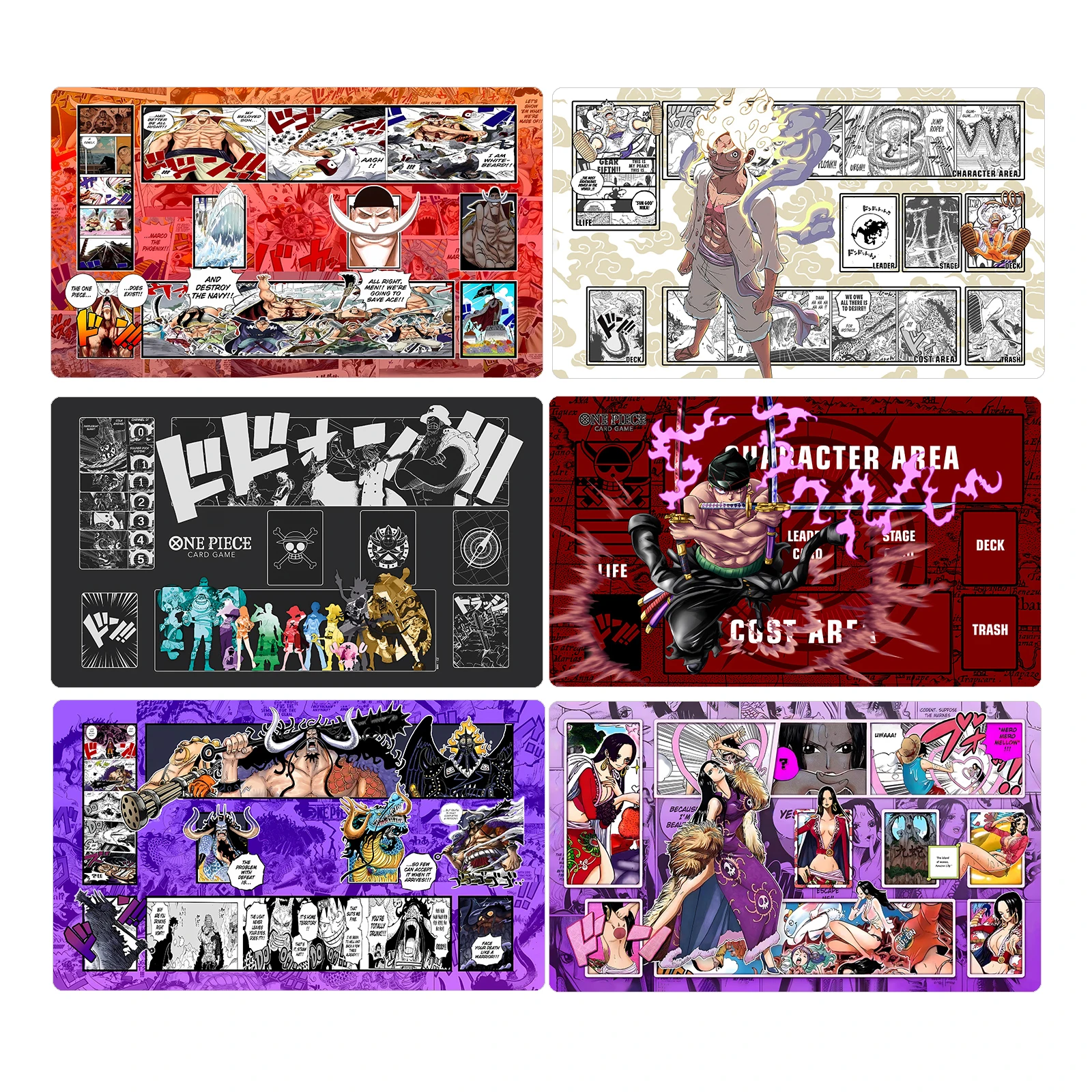 

600X350X2Mm One Piece Opcg Nika Luffy Roronoa Zoro Opcg Dedicated Game Card Mat Battle Edward Newgate Anime Collection Toys Gift