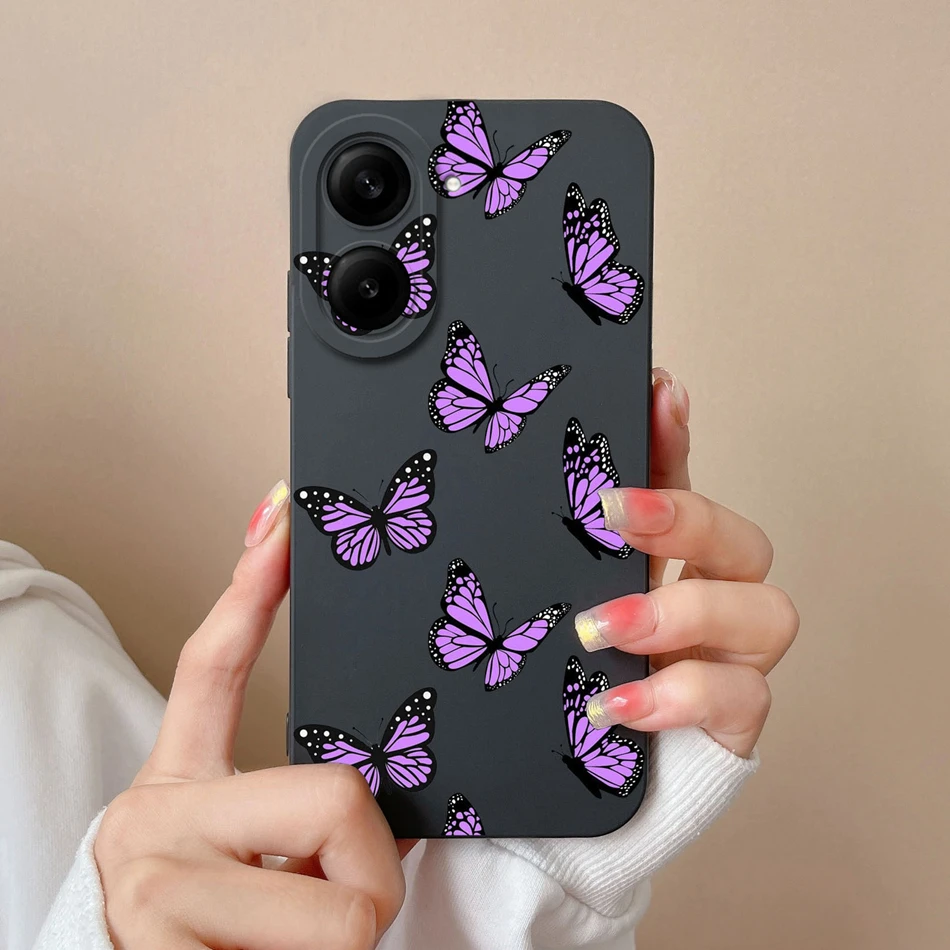 Elegant Heart Soft Silicone Back Cover - Shockproof & High Quality